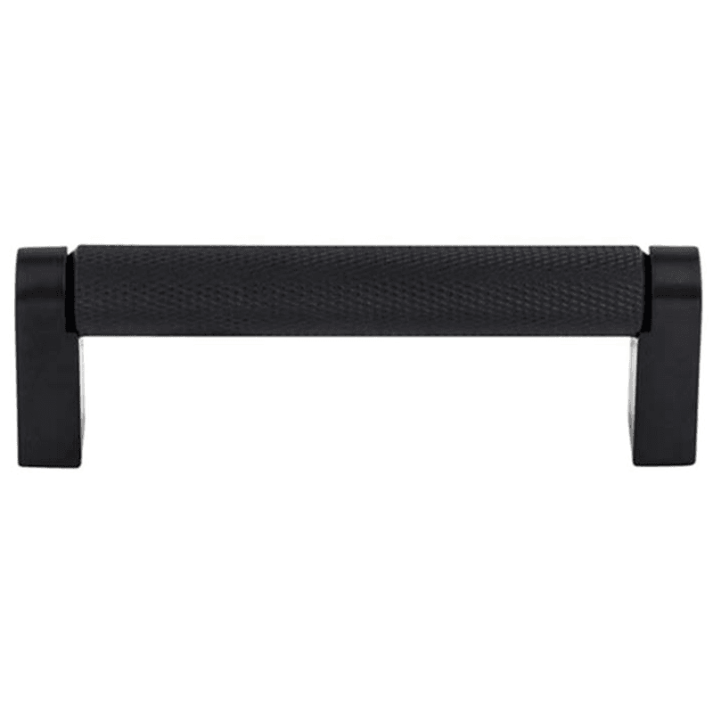 3-3/4" Amwell Bar Pull in Flat Black finish - Top Knobs