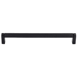 Contemporary 8-13/16" Amwell Bar Pull in Flat Black finish from Top Knobs