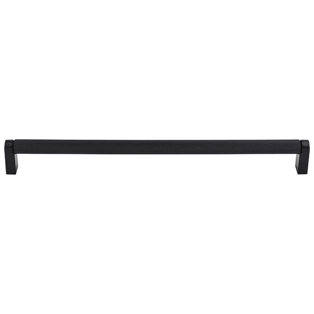 11-11/32" Amwell Bar Pull in Flat Black finish from Top Knobs - Contemporary Style