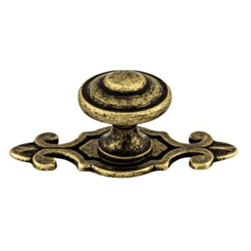 1&#45;1/4&quot; Britannia Canterbury Knob with Backplate, German Bronze - Main Image