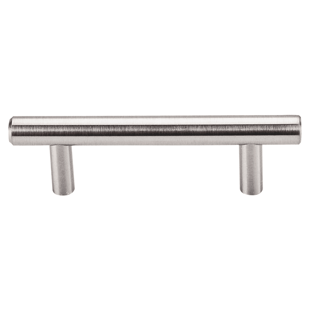 Brushed Satin Nickel T-Bar Pull from Top Knobs, 3 inches long