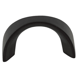 1&#45;1/4&quot; Nouveau Crescent U&#45;Pull, Flat Black - Main Image