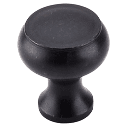 1-1/8" Normandy Round Knob in Patina Black - Top Knobs