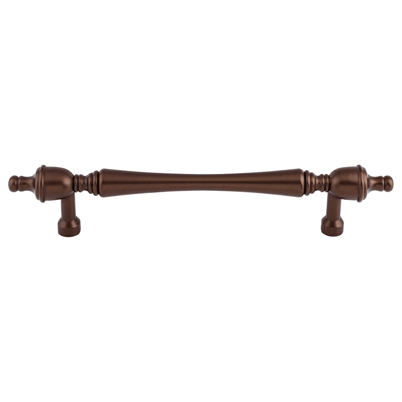 7" Appliance Somerset Finial Pull, Oil Rubbed Bronze on appliance door