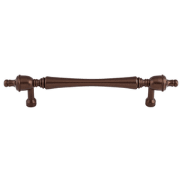 7" Appliance Somerset Finial Pull, Oil Rubbed Bronze on appliance door