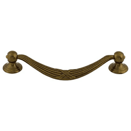 5&#45;1/16&quot; Edwardian Ribbon/Reed Drop Pull, German Bronze - Main Image