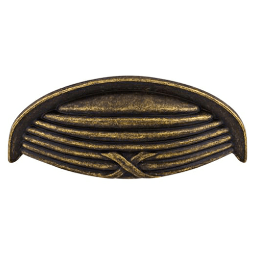 3&quot; Edwardian Ribbon/Reed Cup Pull, German Bronze - Main Image