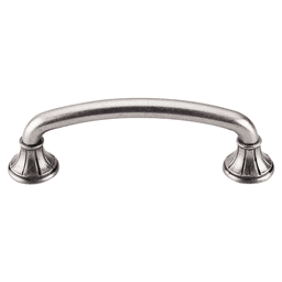 4 inch Edwardian Handle Pull in Antique Pewter from Top Knobs Collection