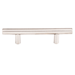 3" Stainless Steel Hallow Bar Pull, Stainless Steel - Top Knobs