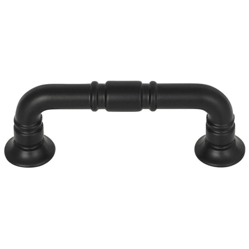 Grace collection Kent pull in Flat Black by Top Knobs