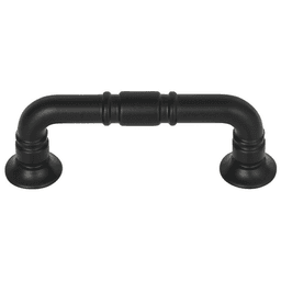 Grace collection Kent pull in Flat Black by Top Knobs