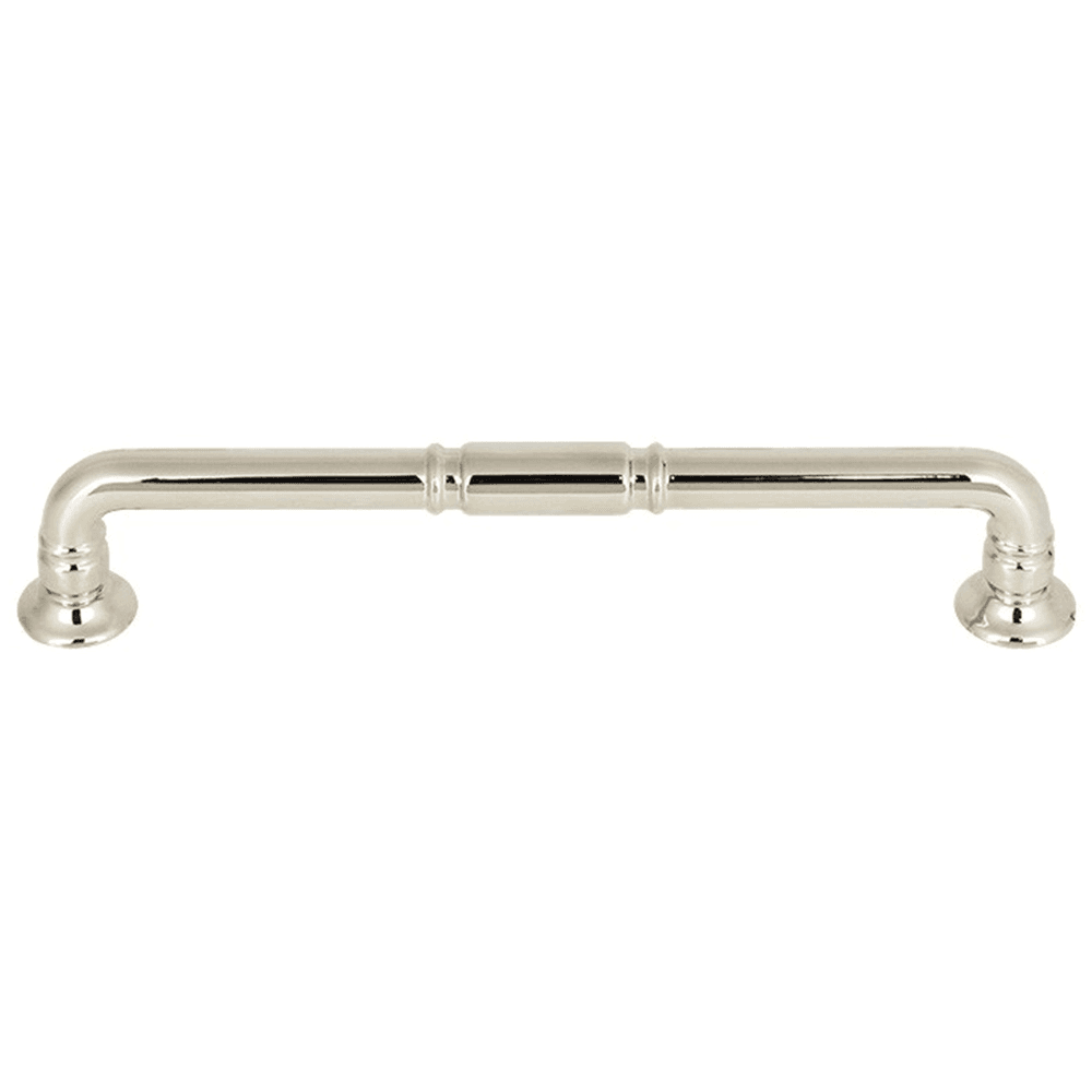 Polished nickel Kent pull from Grace collection by Top Knobs