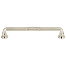 Polished nickel Kent pull from Grace collection by Top Knobs
