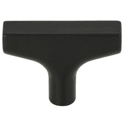 Grace&trade; Riverside T-Handle Knob in Flat Black Finish by Top Knobs - Contemporary Style