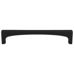 Grace Riverside Pull in Flat Black by Top Knobs - Contemporary Style