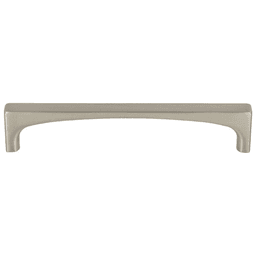Contemporary style zinc alloy pull with 5-1/16" size and 3/8" x 7/16" base diameter