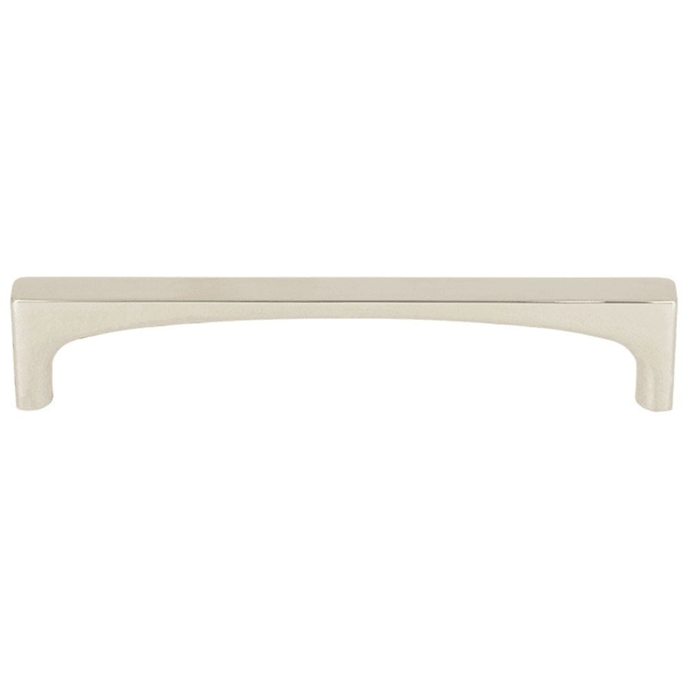 Contemporary Zinc Alloy Pull with Polished Nickel Finish