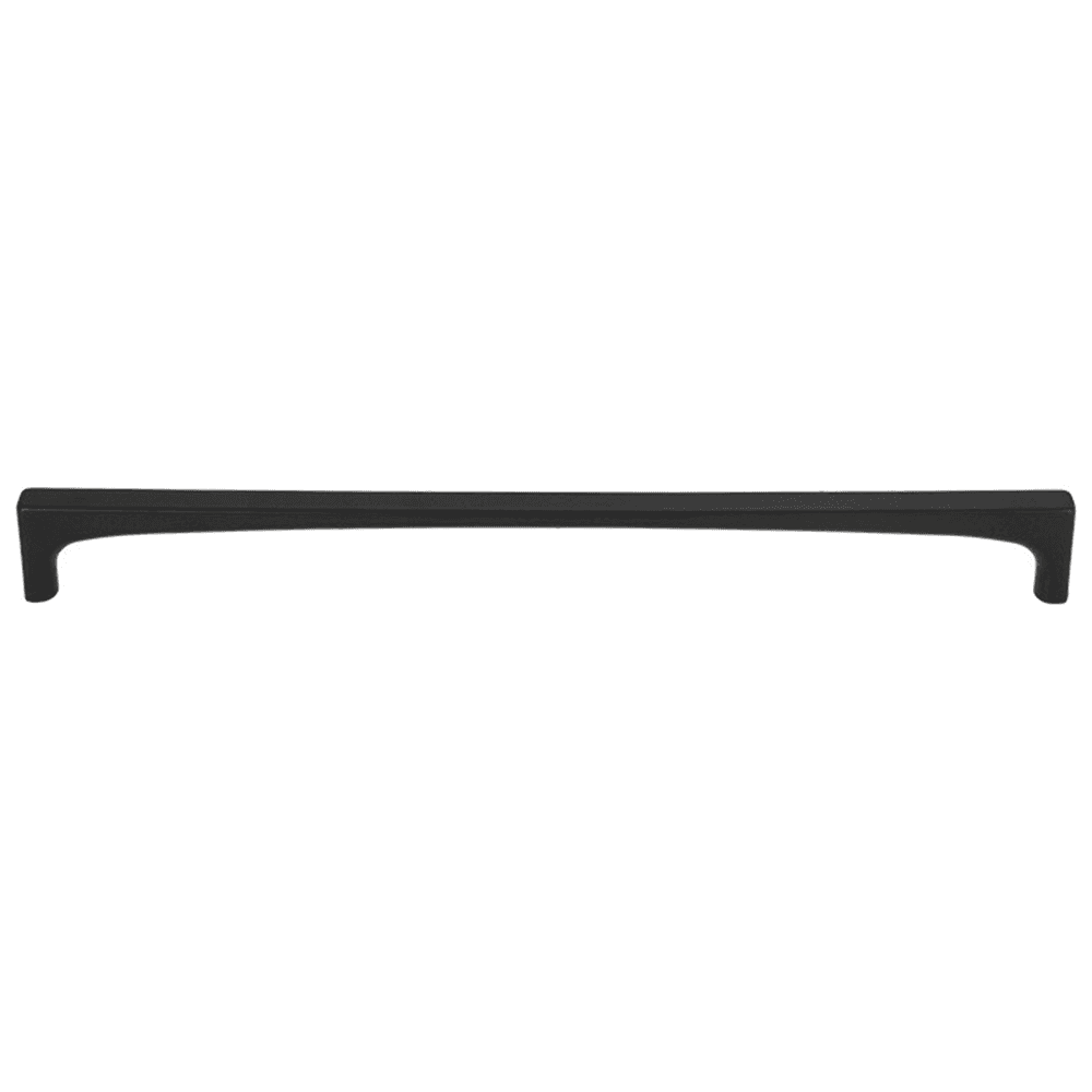 Grace Riverside Pull in Flat Black by Top Knobs - Contemporary Style