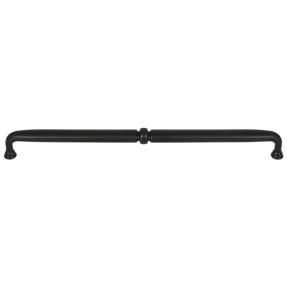 Grace Henderson Pull in Flat Black by Top Knobs - Traditional/Transitional Style with 5/8" x 5/8" Base Diameter