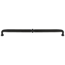 Grace Henderson Pull in Flat Black by Top Knobs - Traditional/Transitional Style with 5/8" x 5/8" Base Diameter