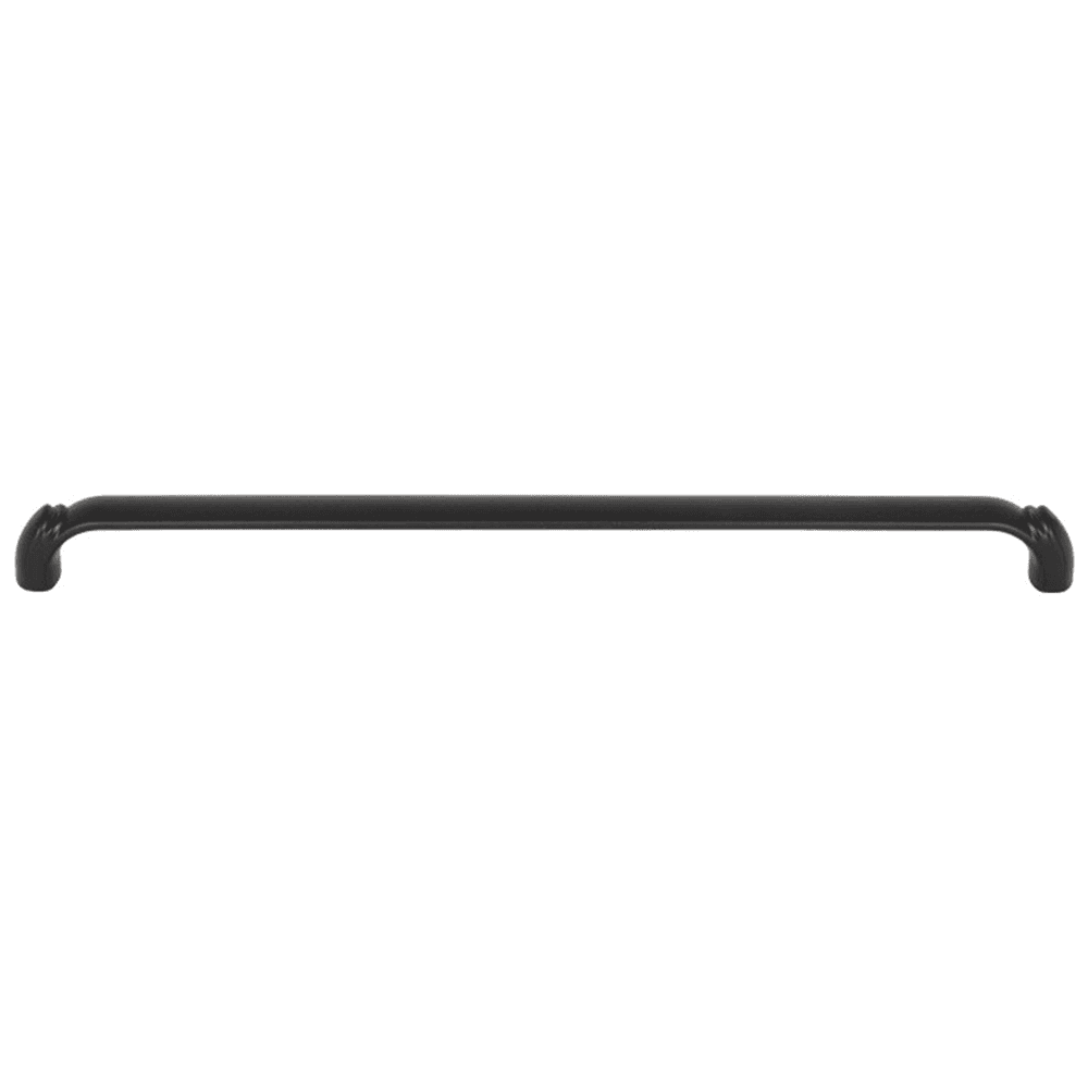 Grace Pomander Pull in Flat Black by Top Knobs - Traditional/Transitional Style