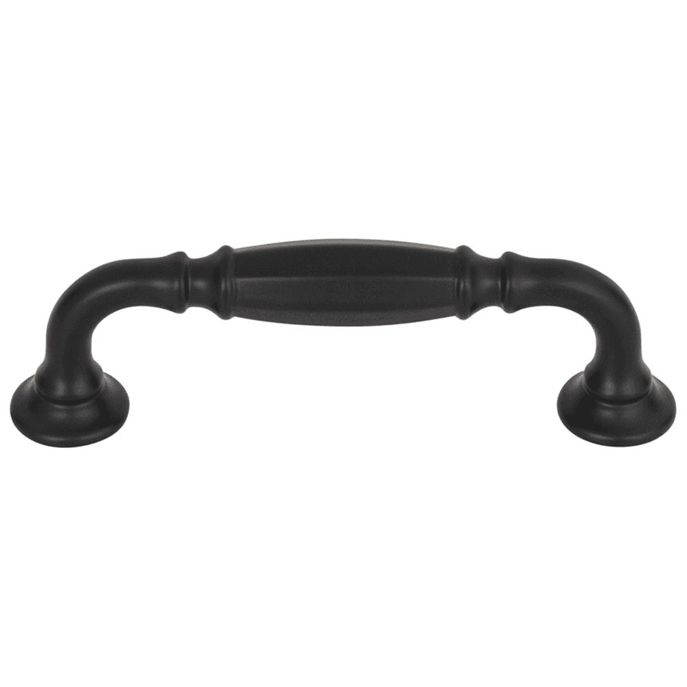 Grace Barrow Pull in Flat Black by Top Knobs - Traditional/Transitional Style