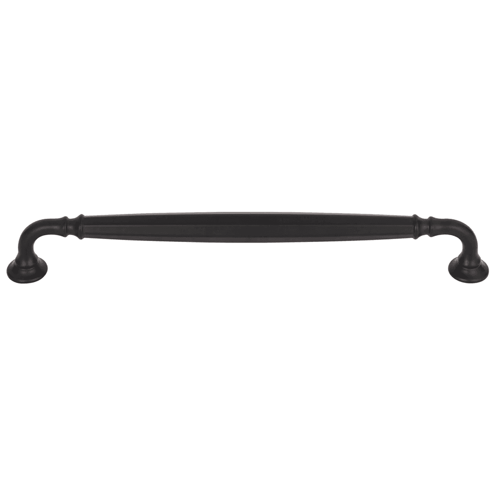 Grace Barrow pull in Flat Black by Top Knobs for Traditional or Transitional style homes or offices