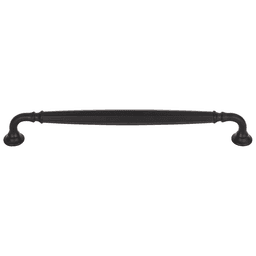 Grace Barrow pull in Flat Black by Top Knobs for Traditional or Transitional style homes or offices