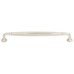 Grace Barrow Pull in Polished Nickel by Top Knobs with Traditional and Transitional Style