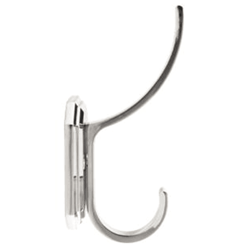6-1/4" Ryland Hooks Emerland Hook, Polished Chrome in Top Knobs decorative hook collection