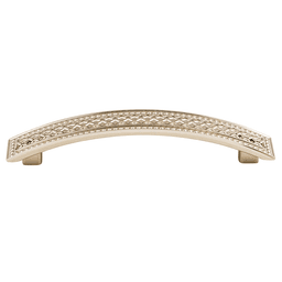 5" Trevi Crest Pull in Polished Nickel - Top Knobs