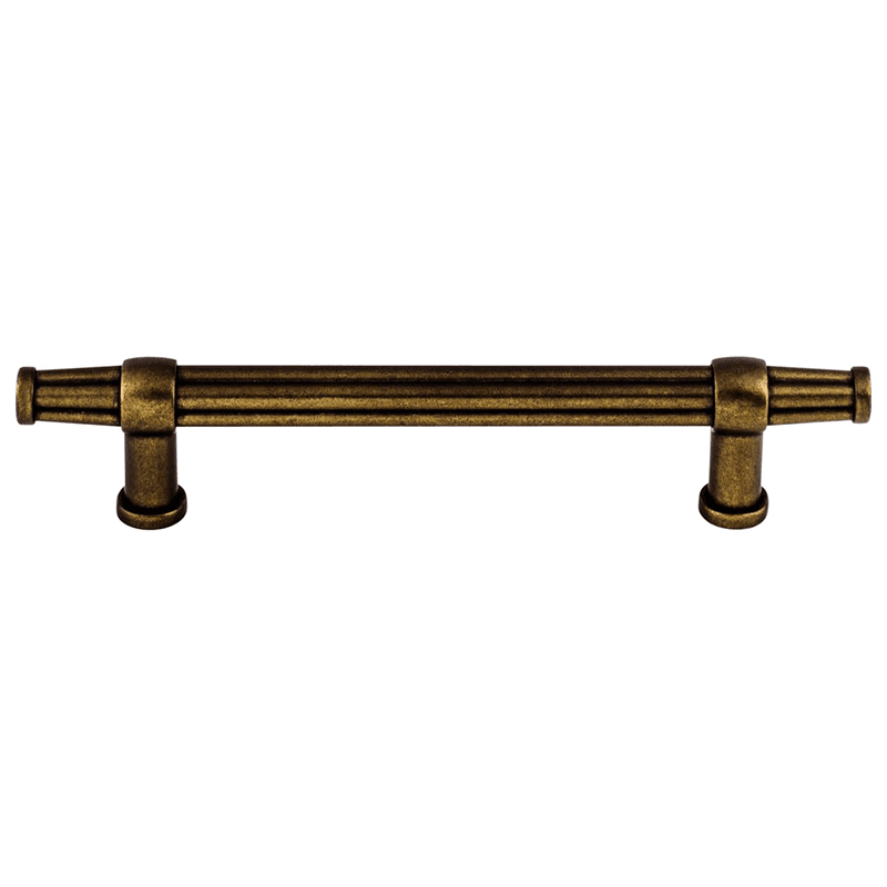 Inspired by royalty of Luxor Temple of Egypt, Top Knobs 5" Luxor Pull in German Bronze