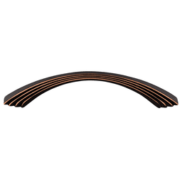 5" Sydney Flair Pull in Umbrio finish by Top Knobs