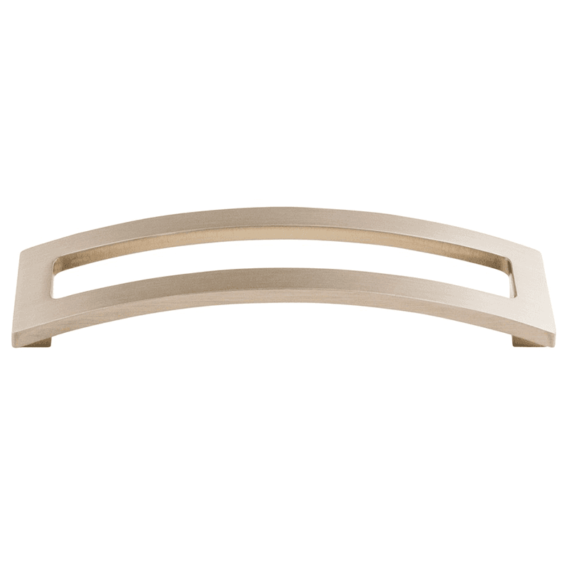 5" brushed satin nickel Euro arched pull from Top Knobs' Sanctuary II collection