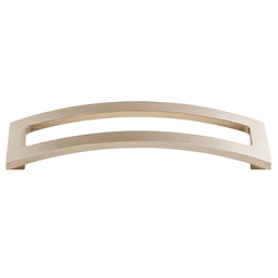 5" brushed satin nickel Euro arched pull from Top Knobs' Sanctuary II collection