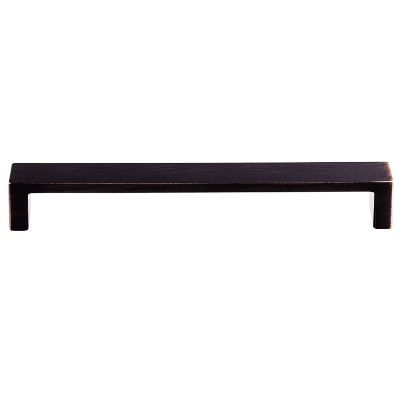 7 inch modern metro pull with European contemporary styling and elegant lines in Tuscan Bronze finish