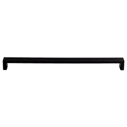 12" Sanctuary II Modern Metro Pull in Flat Black finish by Top Knobs