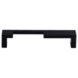 5&quot; Sanctuary II Modern Metro Notch Pull, Flat Black - Main Image