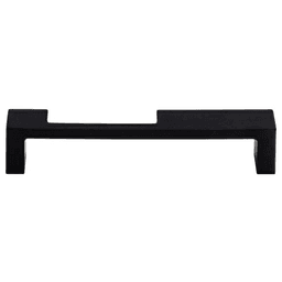 5&quot; Sanctuary II Modern Metro Notch Pull, Flat Black - Main Image