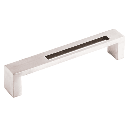 Sanctuary II Modern Metro Stainless Steel Slot Pull, Brushed Stainless Steel
