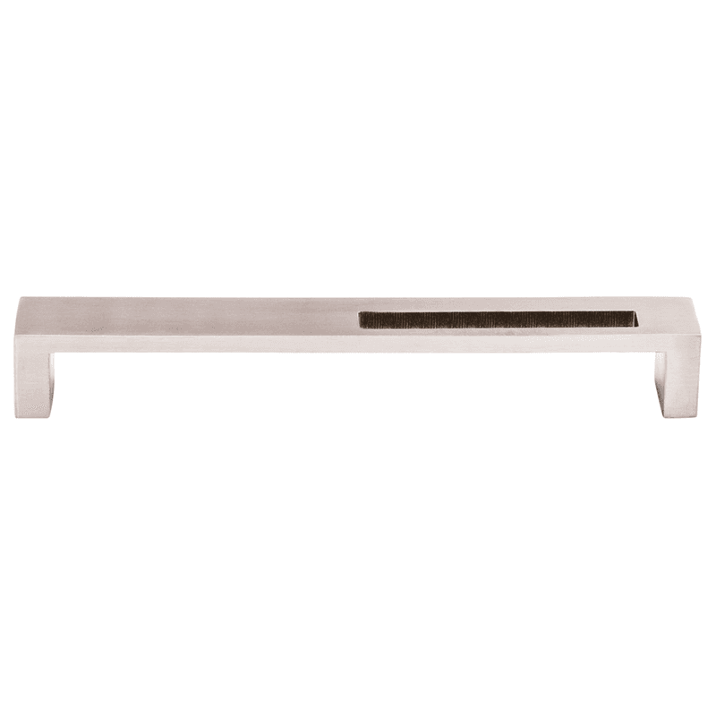 7" Sanctuary II Modern Metro Stainless Steel Slot Pull in Brushed Stainless Steel