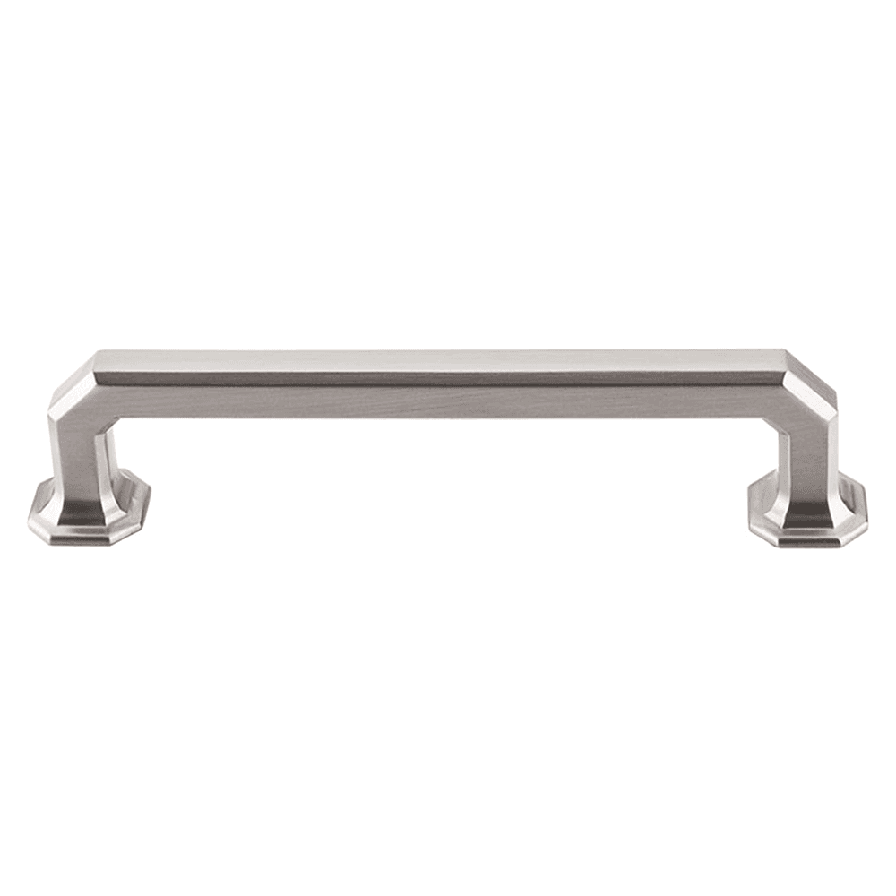 Elegant polished nickel 5" Chareau Handle Pull by Top Knobs