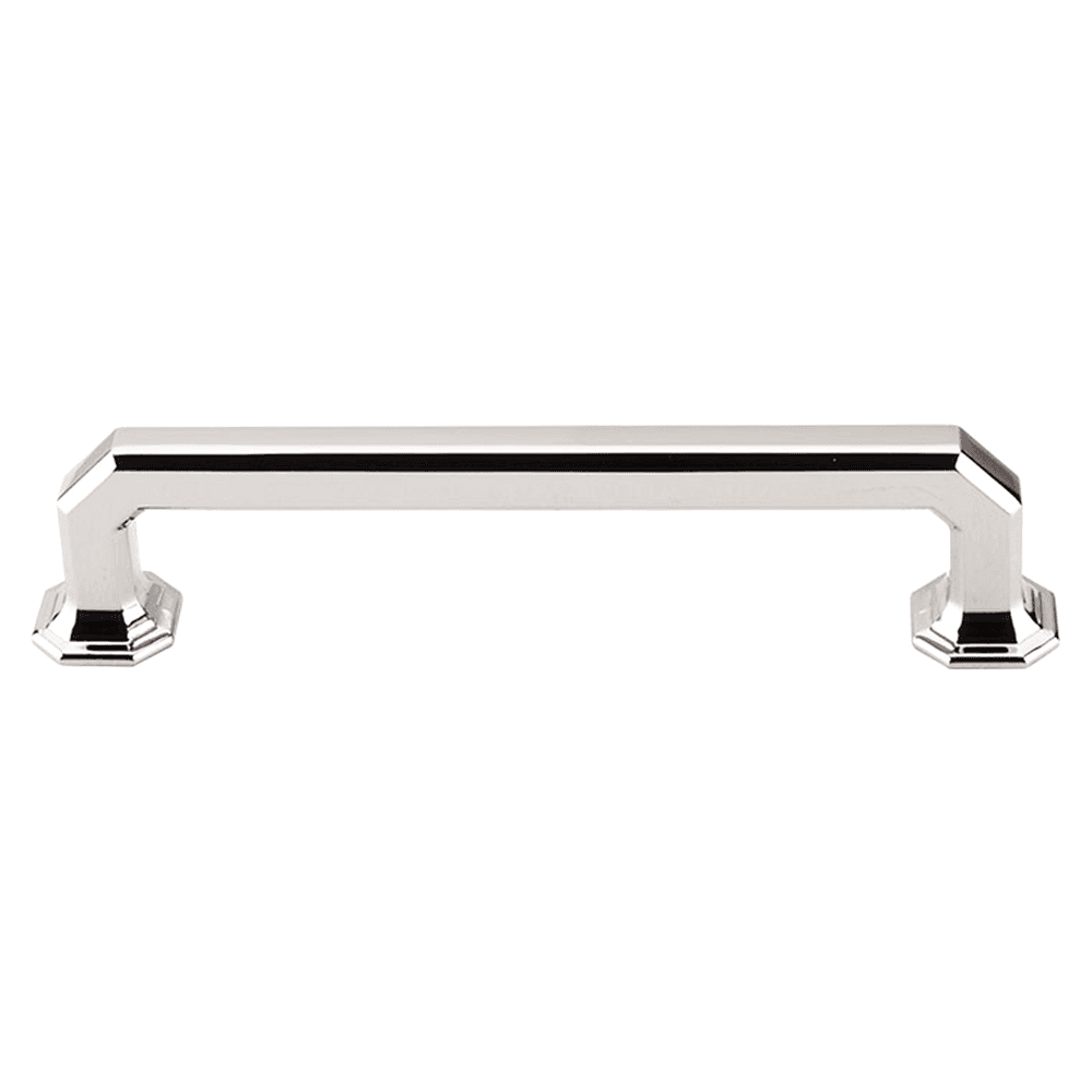5" Chareau Handle Pull, Polished Nickel by Top Knobs in kitchen setting