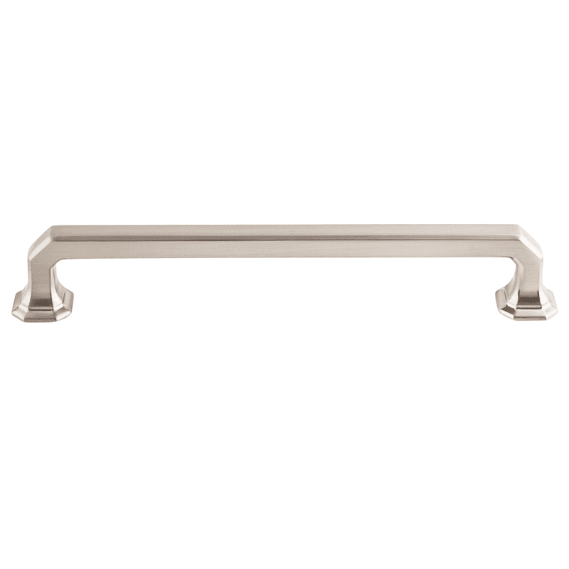 7" Chareau Emerald Pull in Brushed Satin Nickel - Transitional Design