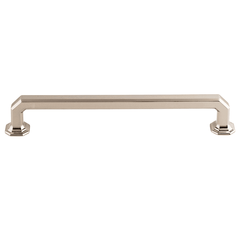 7" Chareau Emerald Pull, Polished Nickel - Transitional Design