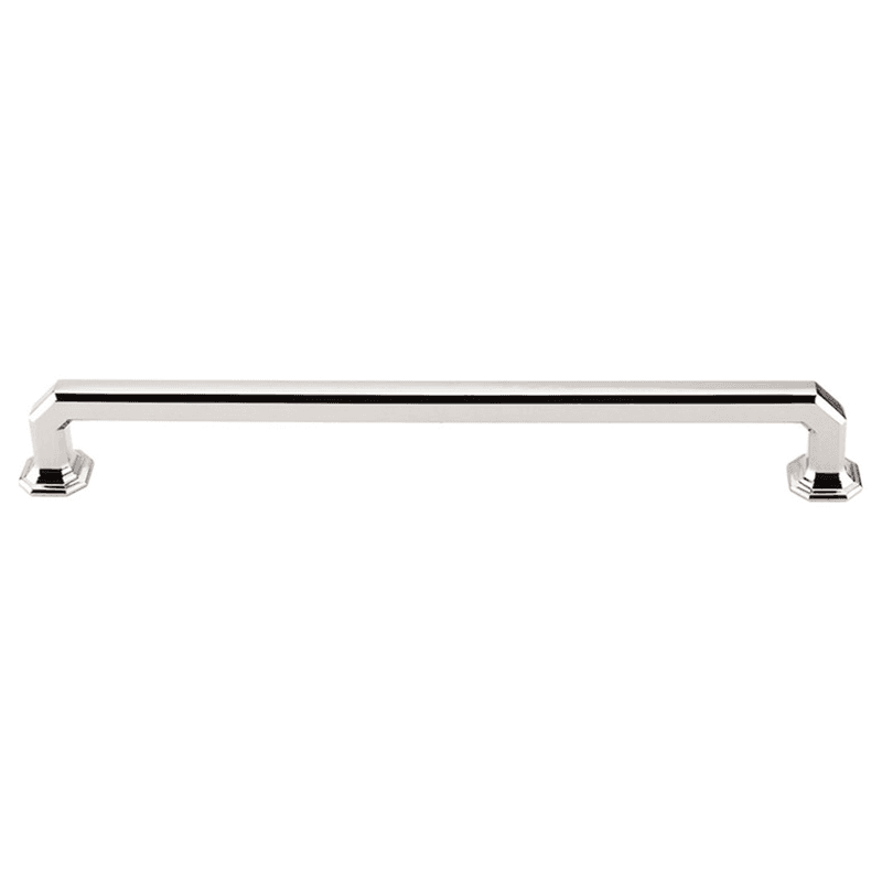 Chareau Emerald Pull in Polished Nickel, 9 inches long