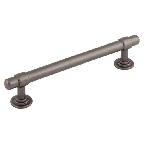 Classically-inspired Ellis Bar Pull in Flat Black finish, evokes Georgia-inspired sophistication