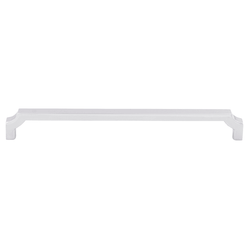 Opulent influences of Savannah's graceful architecture in Top Knobs Ellis Davenport Pull - Polished Chrome