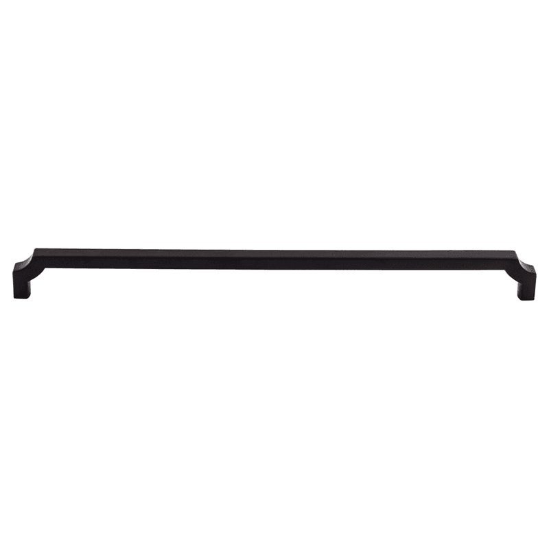 12" Ellis Davenport Pull in Flat Black by Top Knobs - Transitional & Classic Design for Interior Projects