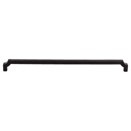 12" Ellis Davenport Pull in Flat Black by Top Knobs - Transitional & Classic Design for Interior Projects